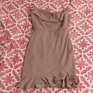 Windsor Glittery Pink Mini Dress